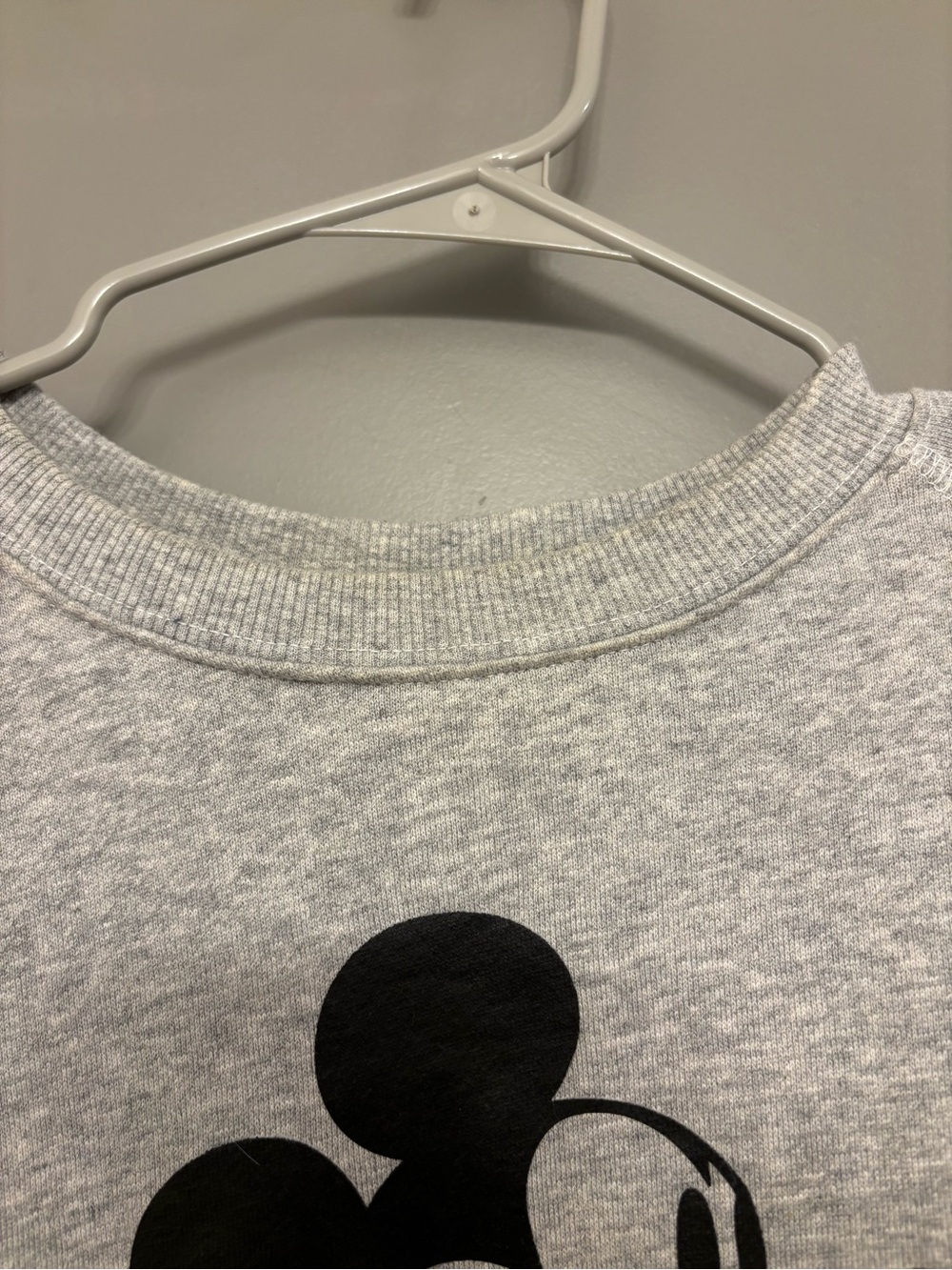 Disney Gray Crewneck Sweatshirt with Classic Mickey Graphic - Picture 2 of 3
